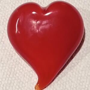 Dynasty Gallery Double Sided Glass Heart Paperweight